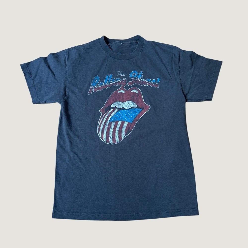 The Rolling Stones Graphic Tee Women Black Tour of America 78 Vintage SIZE M